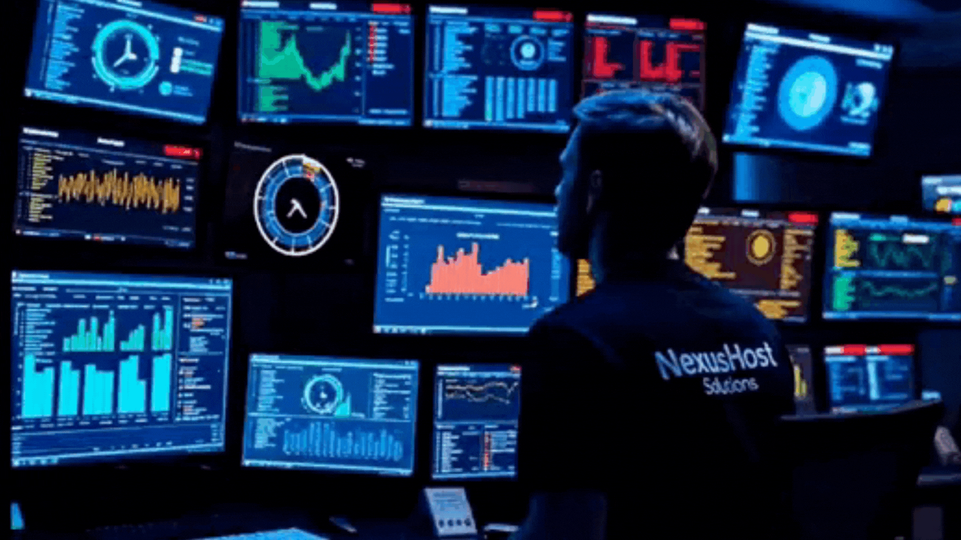 Ilustração de Servidores e Tecnologia